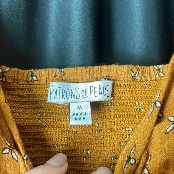 Patrons of Peace Yellow‎ Crop Tank - Picture 3 of 3